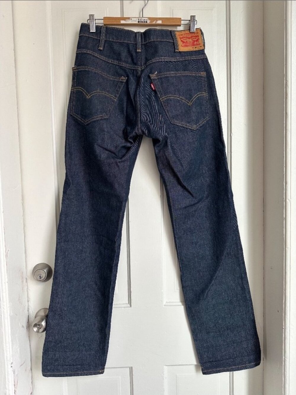 Levi's 501 Original Shrink-to-Fit Dark Indigo Straight Jeans Men's 30x34